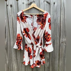 Free People: Floral Playsuit: Size XS
